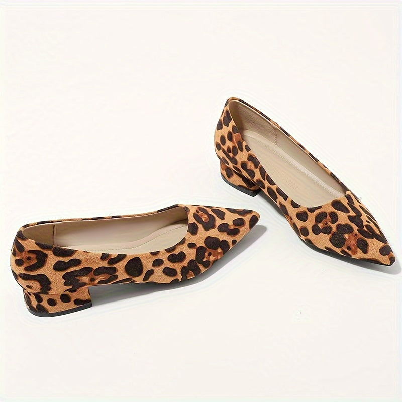 Dina | Leopardenmuster Spitz-Zeh High Heels