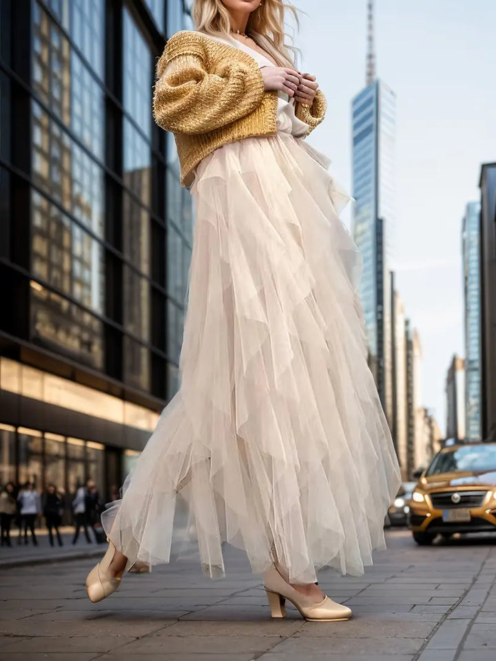 Cecil™ - Stilvoller Mesh-Layered Tutu-Rock