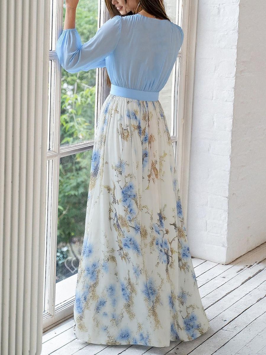 Fiorella | Elegantes Maxikleid mit Floralprint