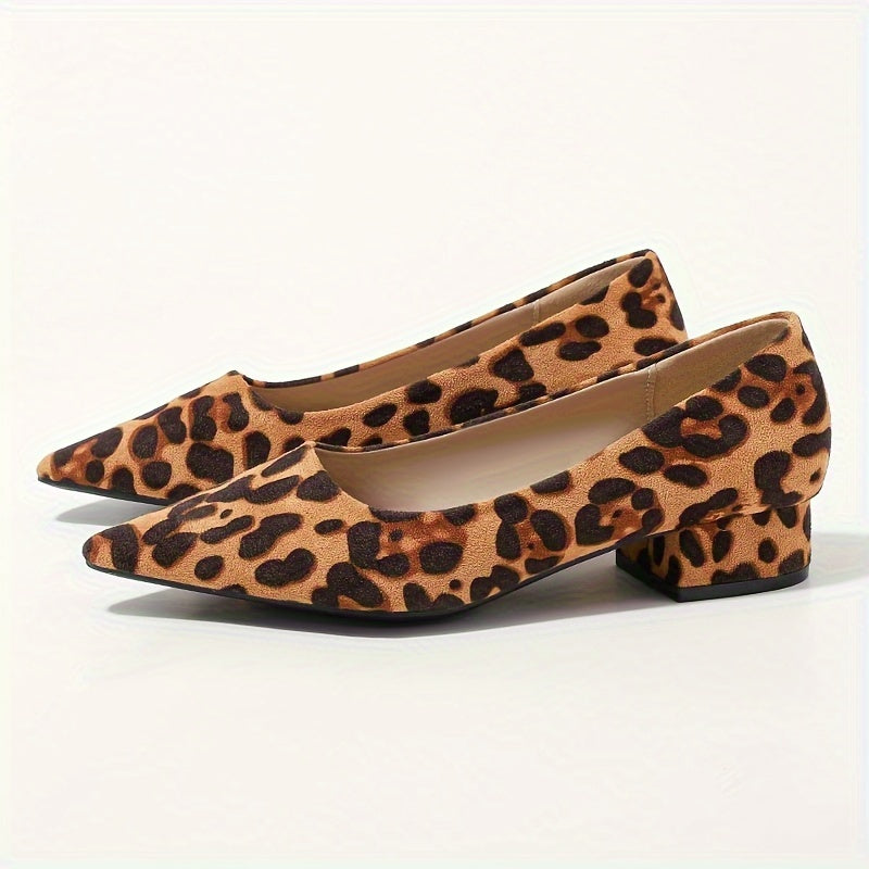 Dina | Leopardenmuster Spitz-Zeh High Heels