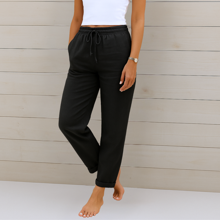 Alyse™ - Premium Leinen Stretch-Hose