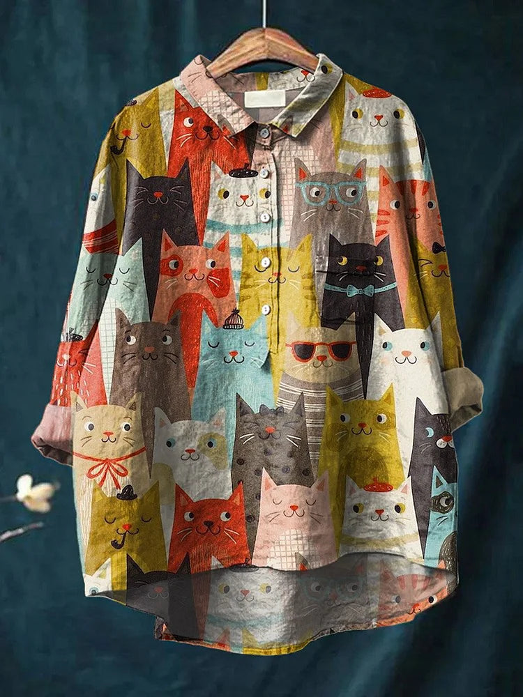 Sheila™ - Katzenkunst-Shirt