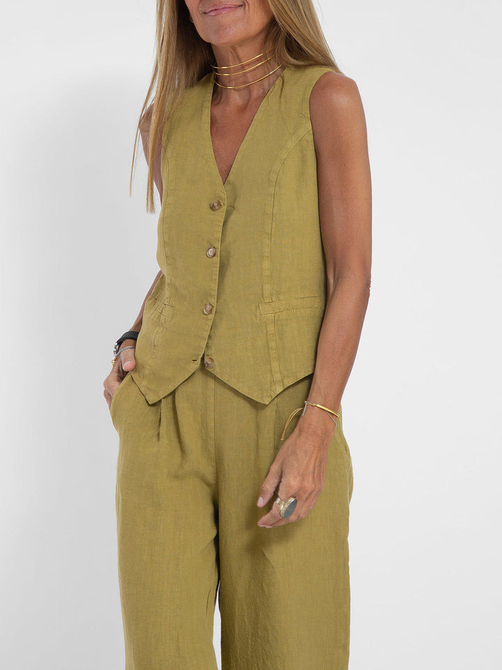 Ella | Weste Weite Hosen Set (Fast ausverkauft)