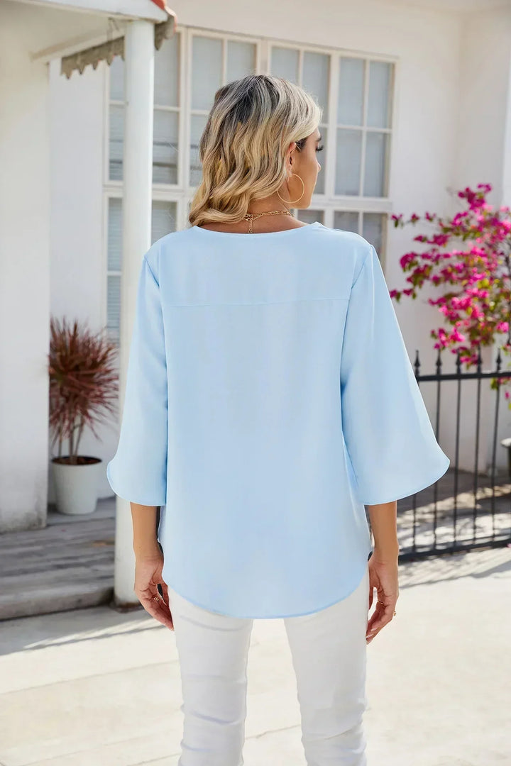 Belinda™ | V-Ausschnitt Bluse