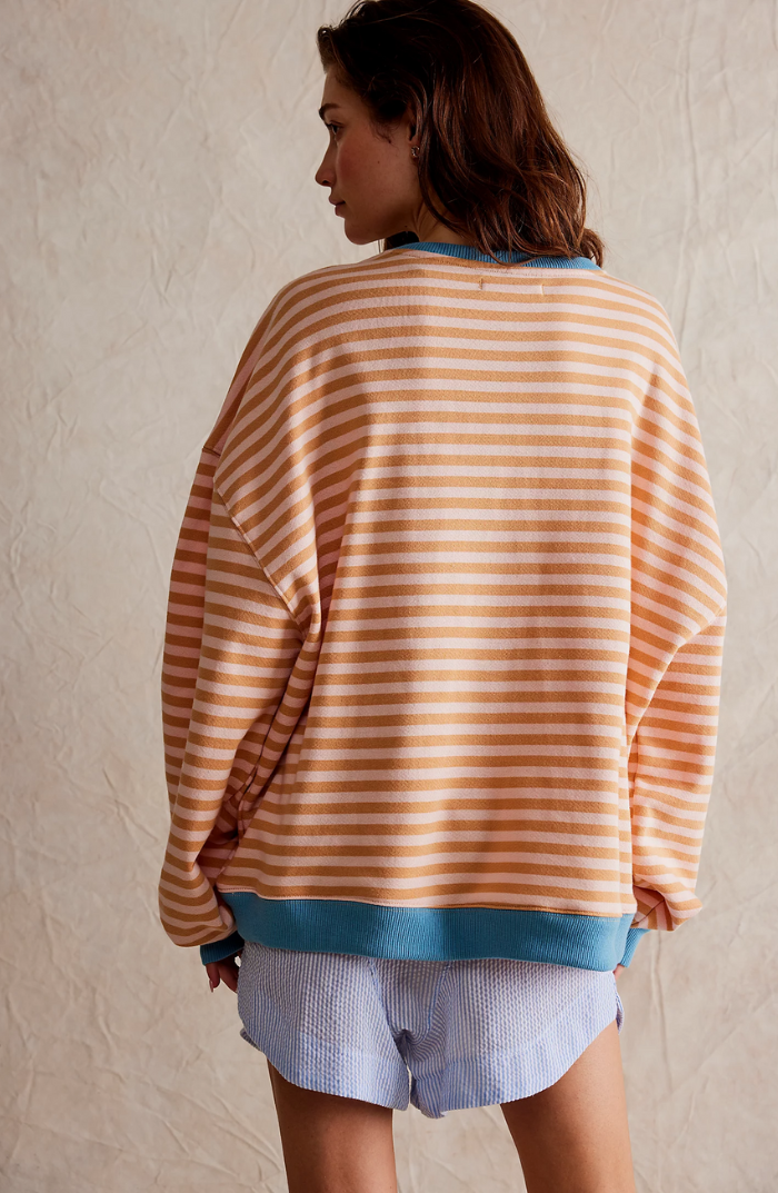 AMELIA – GESTREIFTER PULLOVER IN ÜBERGRÖSSE