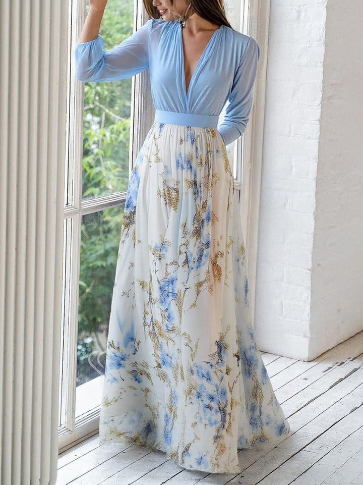 Fiorella | Elegantes Maxikleid mit Floralprint