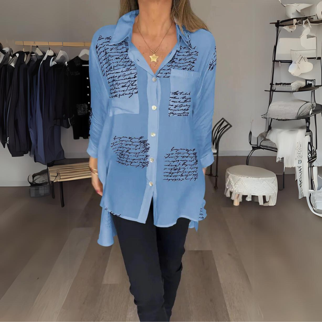 Celesta™ - Handgeschriebenes Button-Up Hemd