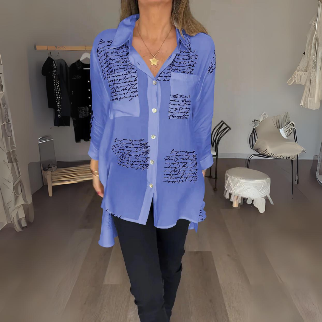 Celesta™ - Handgeschriebenes Button-Up Hemd