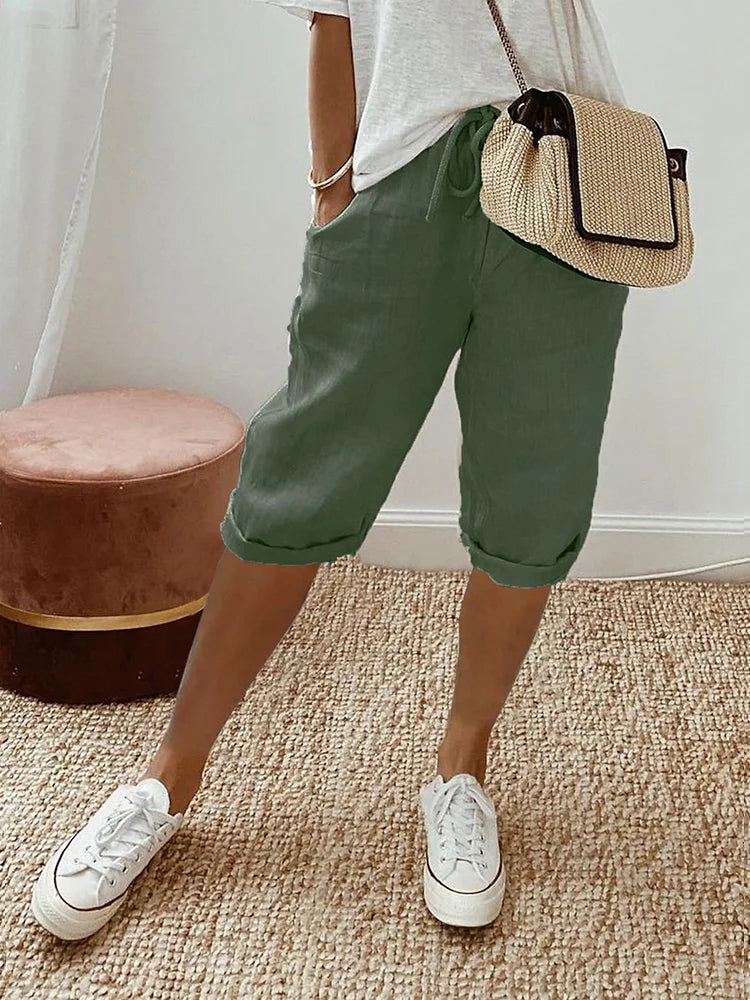EVA™ - Baumwoll-Leinen Damenhose