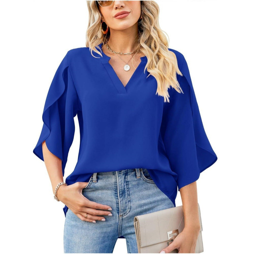 Leni™ - Elegantes V-Ausschnitt-Top