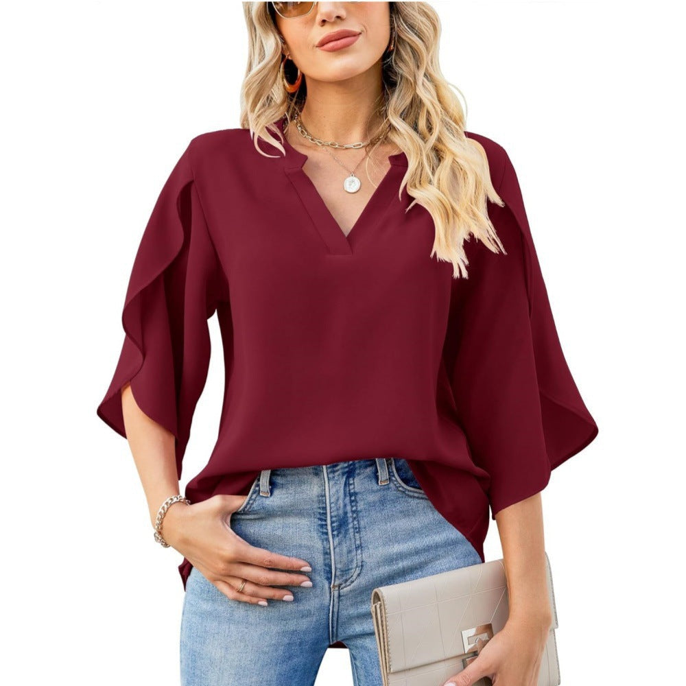 Leni™ - Elegantes V-Ausschnitt-Top