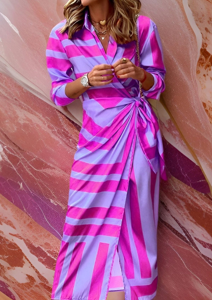 Amalia™ – Zeitloses bedrucktes Wickelkleid