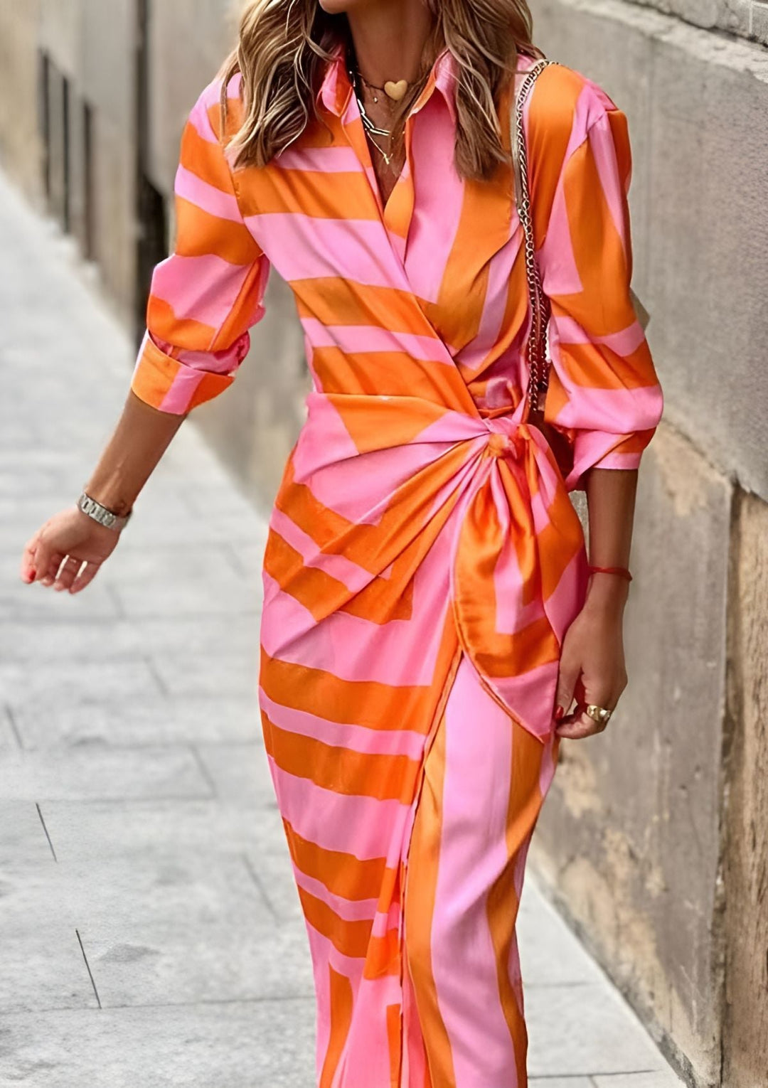 Amalia™ – Zeitloses bedrucktes Wickelkleid