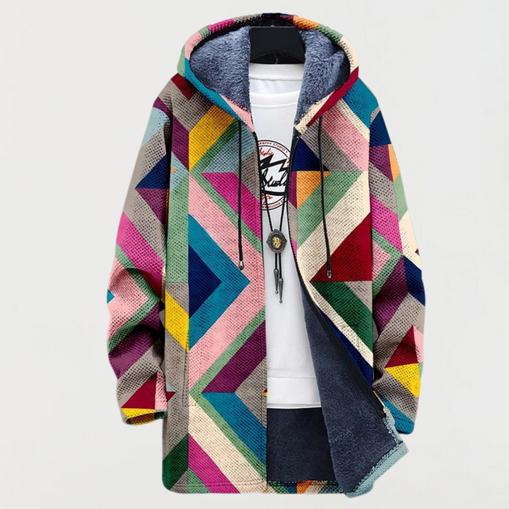 ZARA – GEOMETRISCHER KUNST HOODIE
