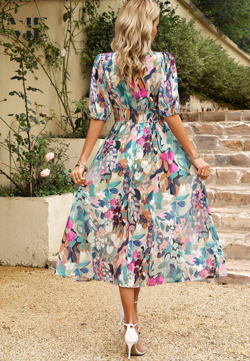 Danielle | Luxus Zeitlose Midi Kleid (Fast ausverkauft)
