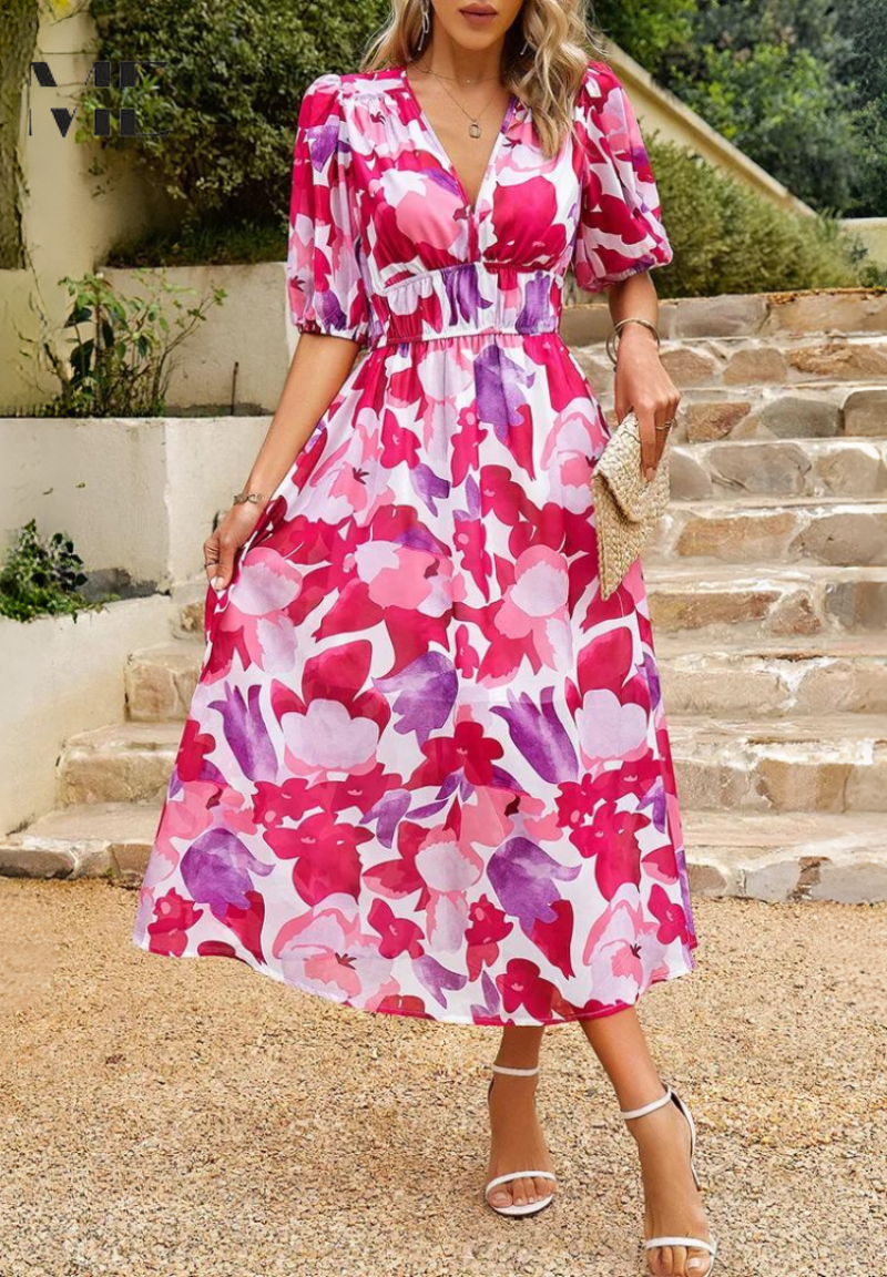 Danielle | Luxus Zeitlose Midi Kleid (Fast ausverkauft)