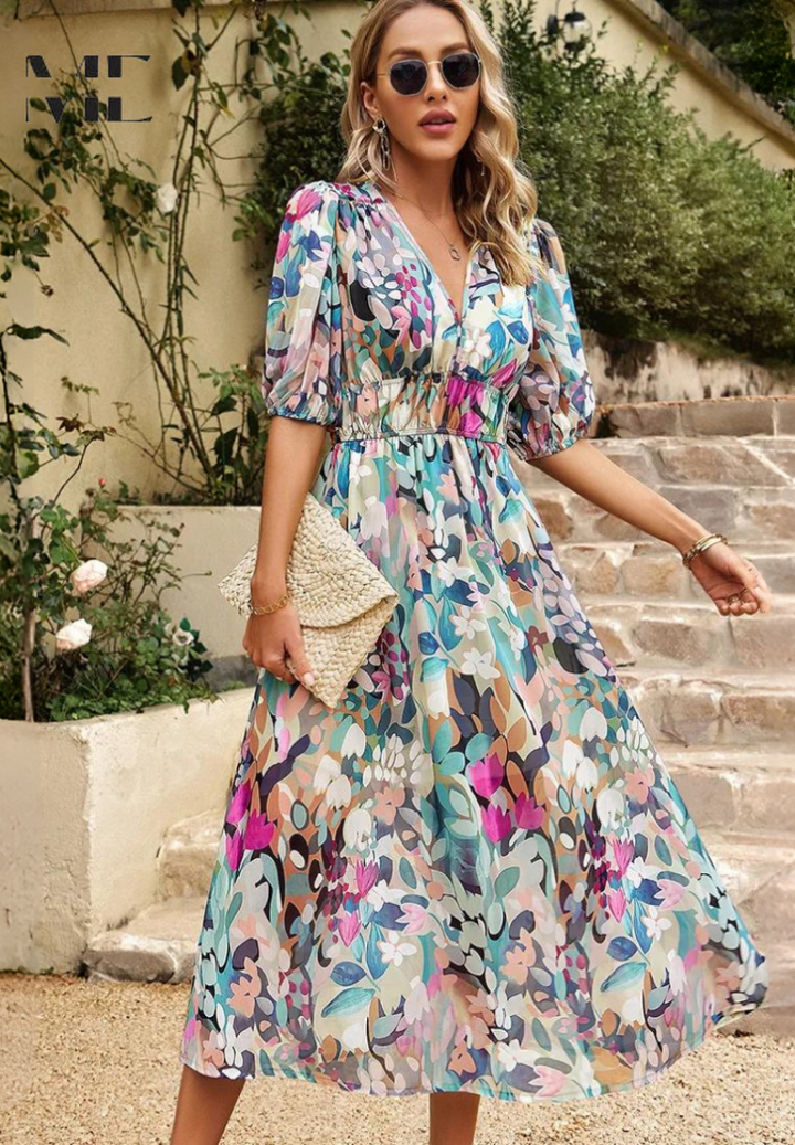 Danielle | Luxus Zeitlose Midi Kleid (Fast ausverkauft)