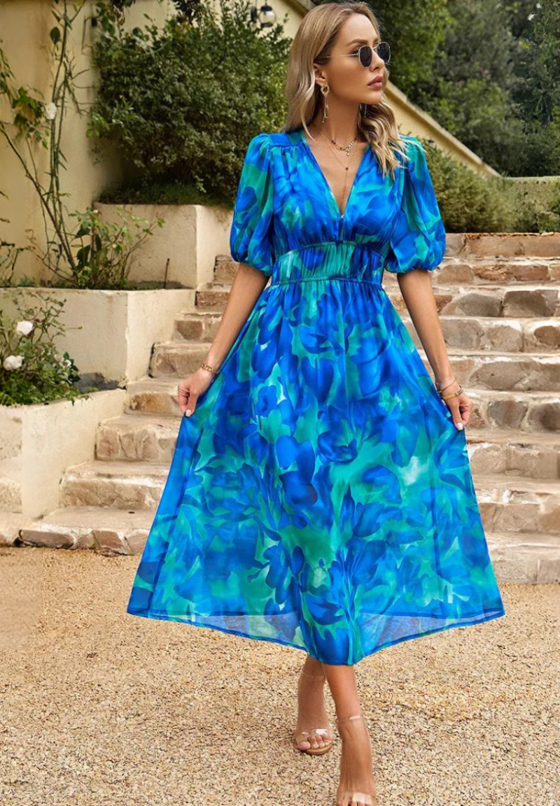 Danielle | Luxus Zeitlose Midi Kleid (Fast ausverkauft)