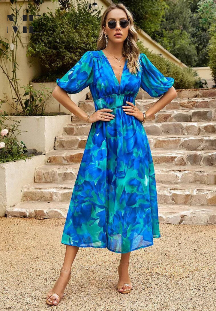 Danielle | Luxus Zeitlose Midi Kleid (Fast ausverkauft)