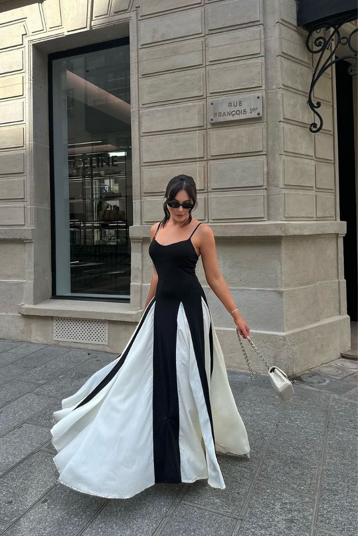 Eliana | Maxikleid mit Paneelen