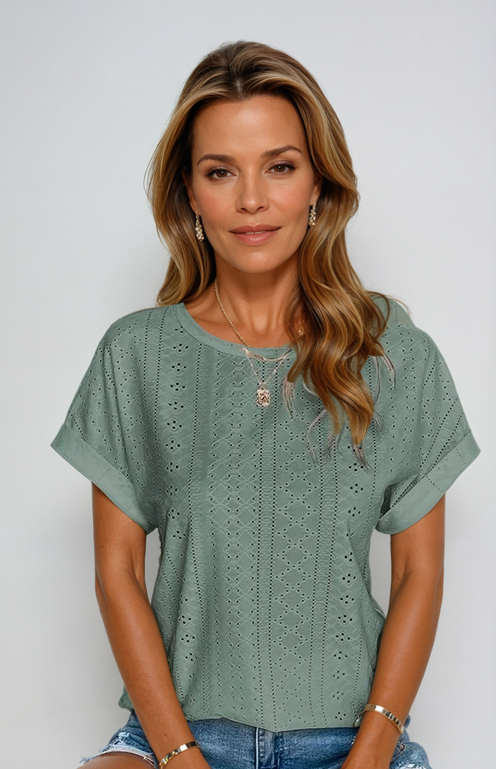 Becky™ | Lässiges Lochmuster-Top