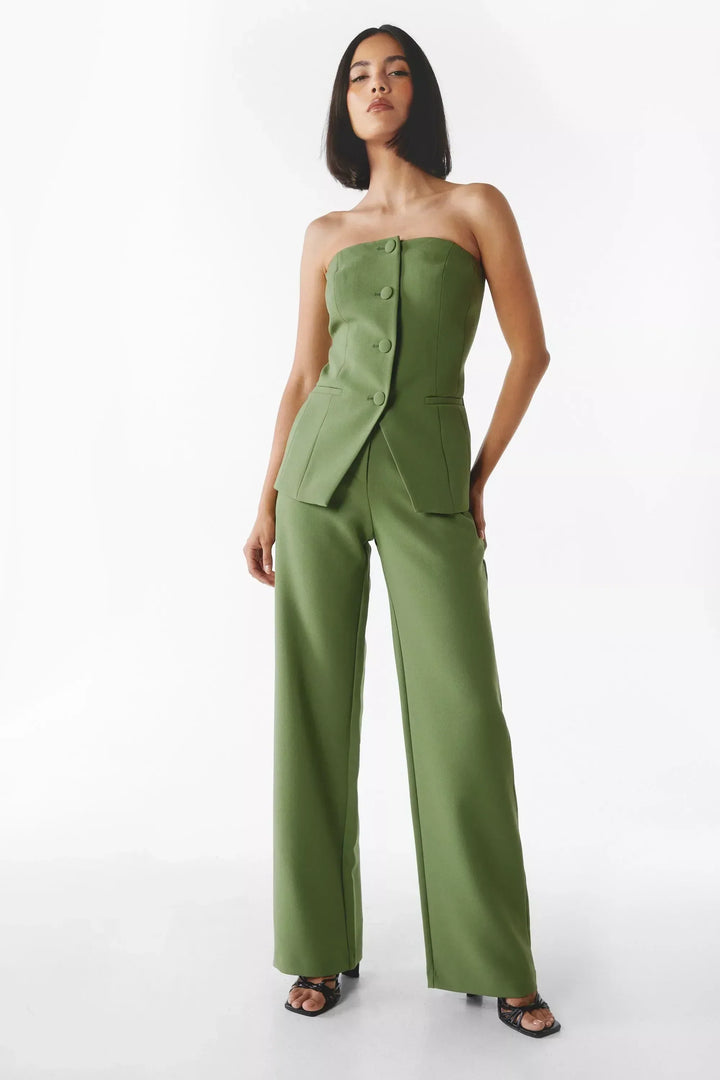 BRIA™ - Strapless Zweiteiliges Set mit Knöpfen