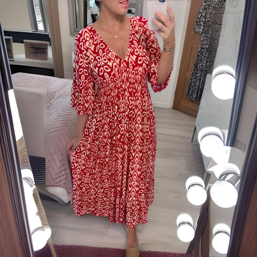 Isabella™ - Boho Bedrucktes Kleid
