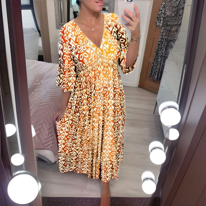 Isabella™ - Boho Bedrucktes Kleid