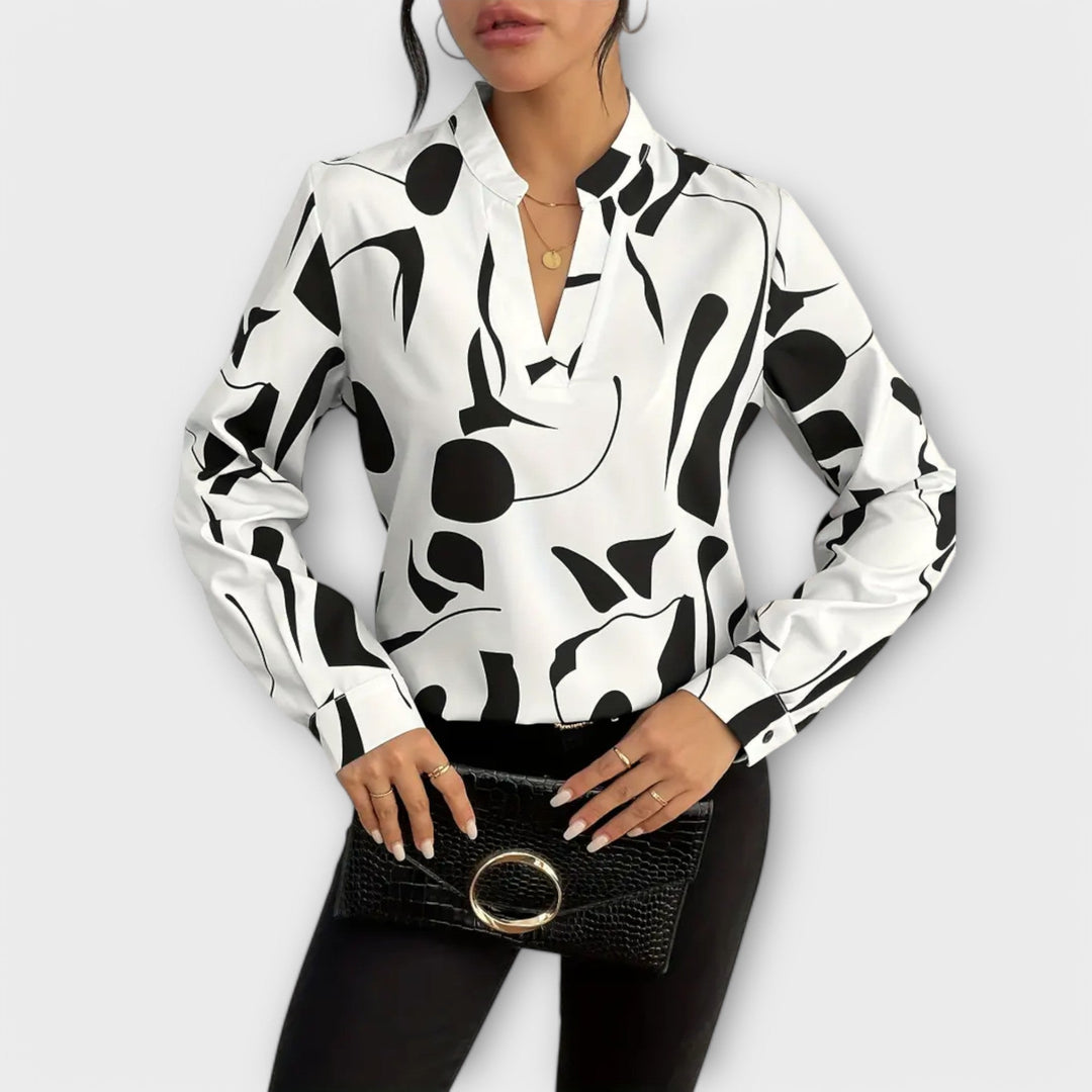 Celine™ - Elegante Bluse Mit Design