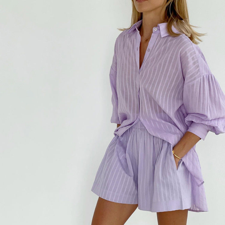 Viola™ - Luftiges Button-Up und Shorts-Set