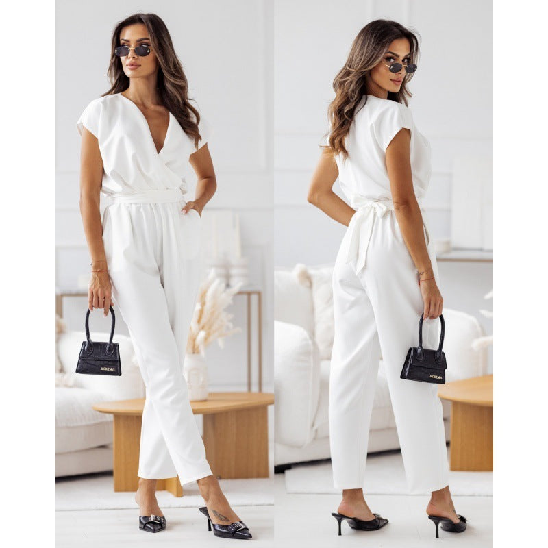 Sofie™ - Modischer Einfarbiger Jumpsuit