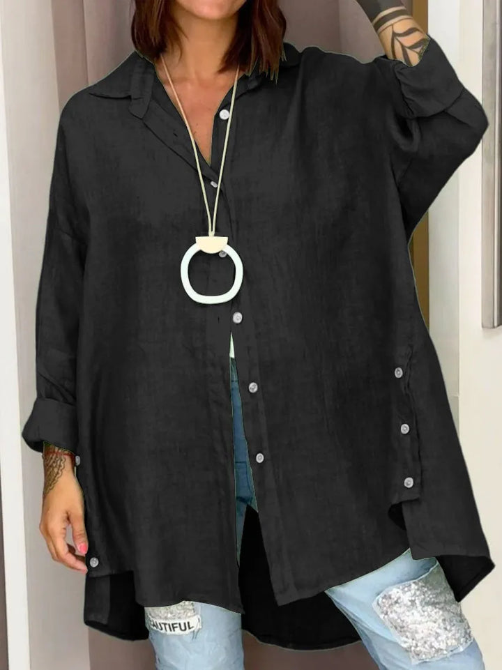 Sophia™ - Übergroßes Button-Up-Shirt