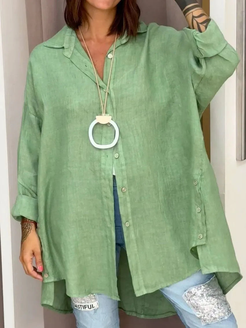 Sophia™ - Übergroßes Button-Up-Shirt