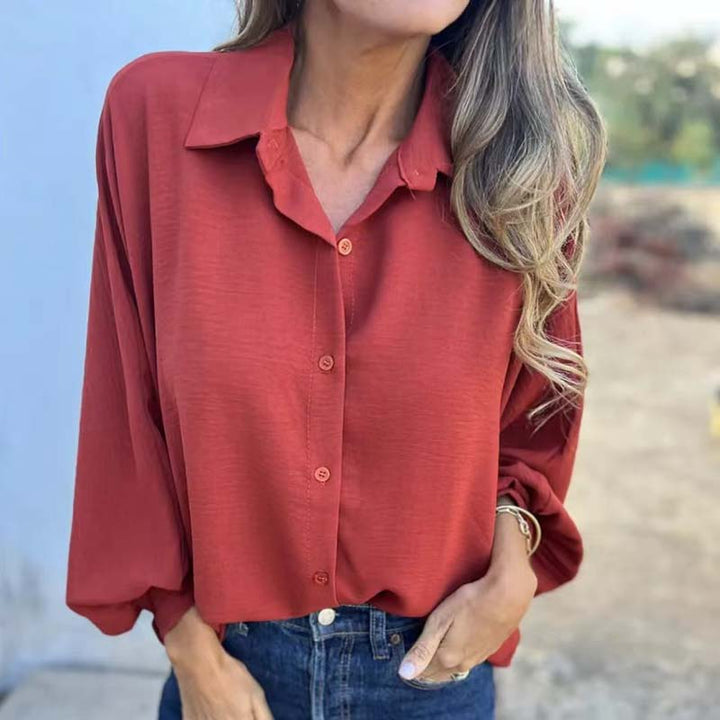 Elysa™ - Elegante Button-Up Bluse