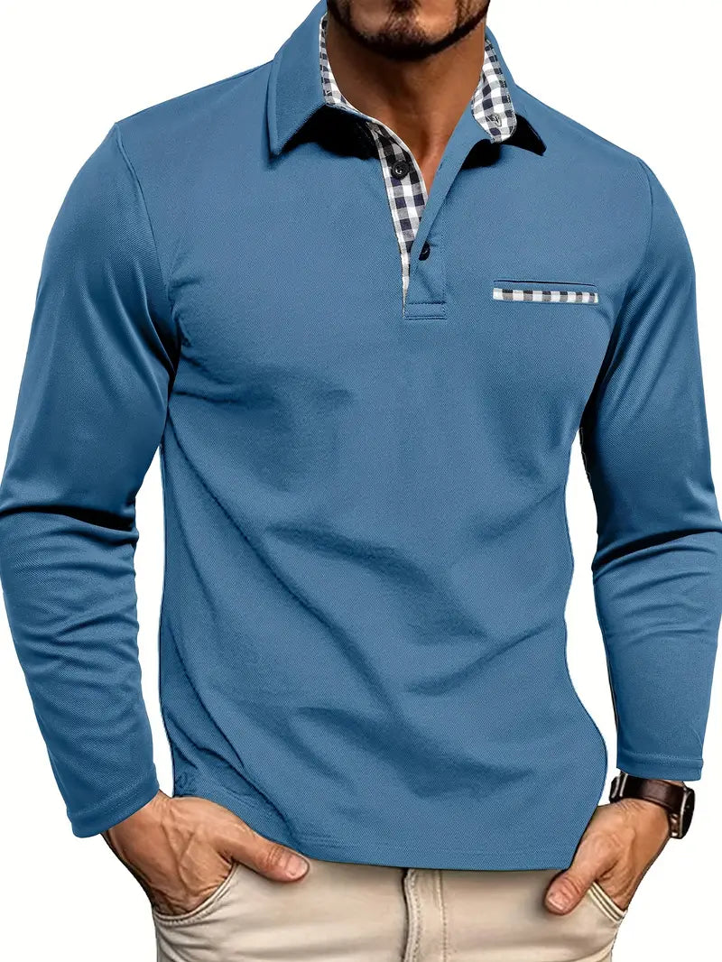 STEFAN – HERREN LANGARM-POLO
