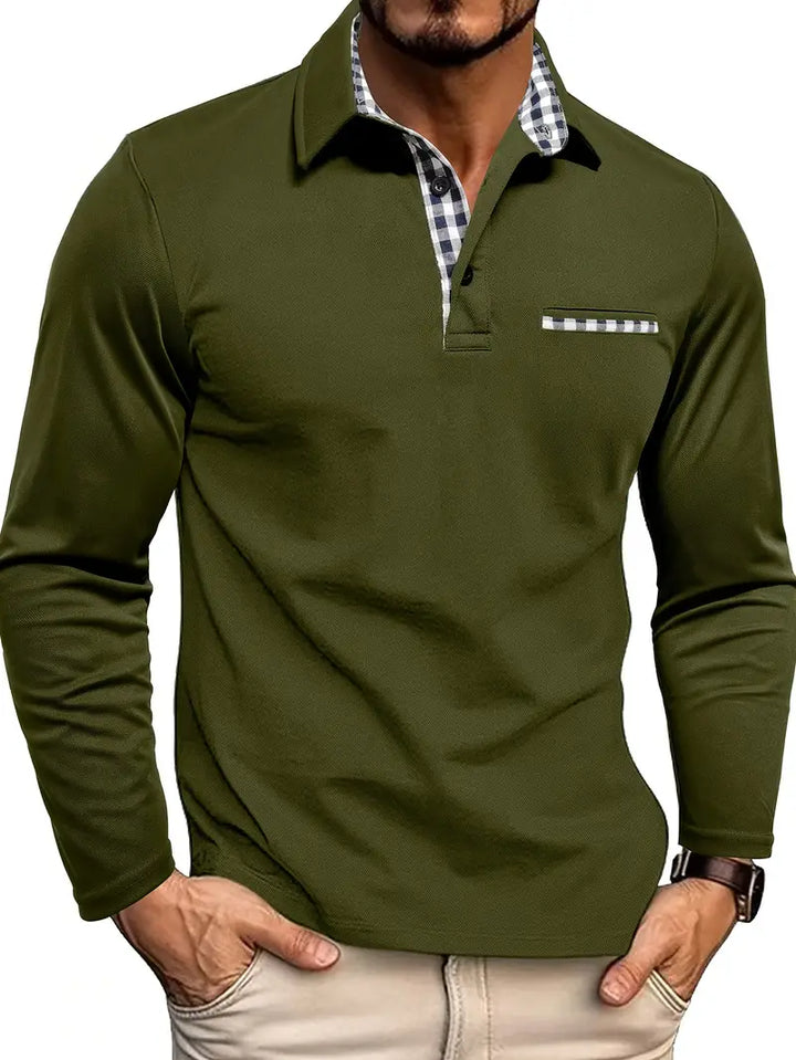 STEFAN – HERREN LANGARM-POLO