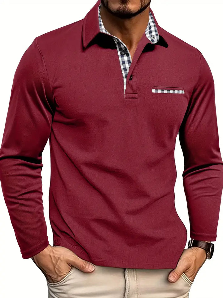 STEFAN – HERREN LANGARM-POLO