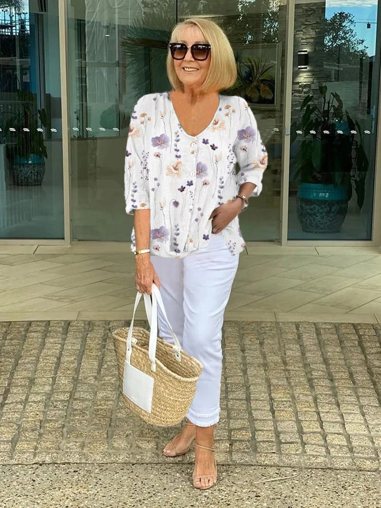 Romilly™ – Lässige Blumenbluse
