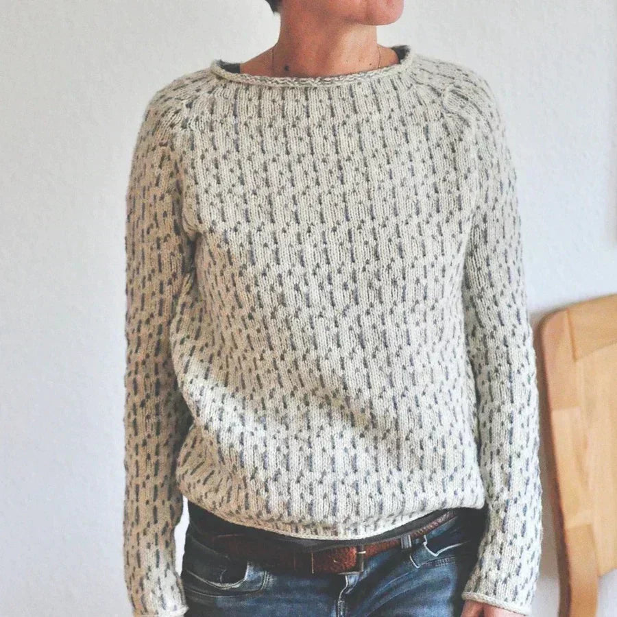 Kristine™ - Gemütlicher Textur Strickpullover