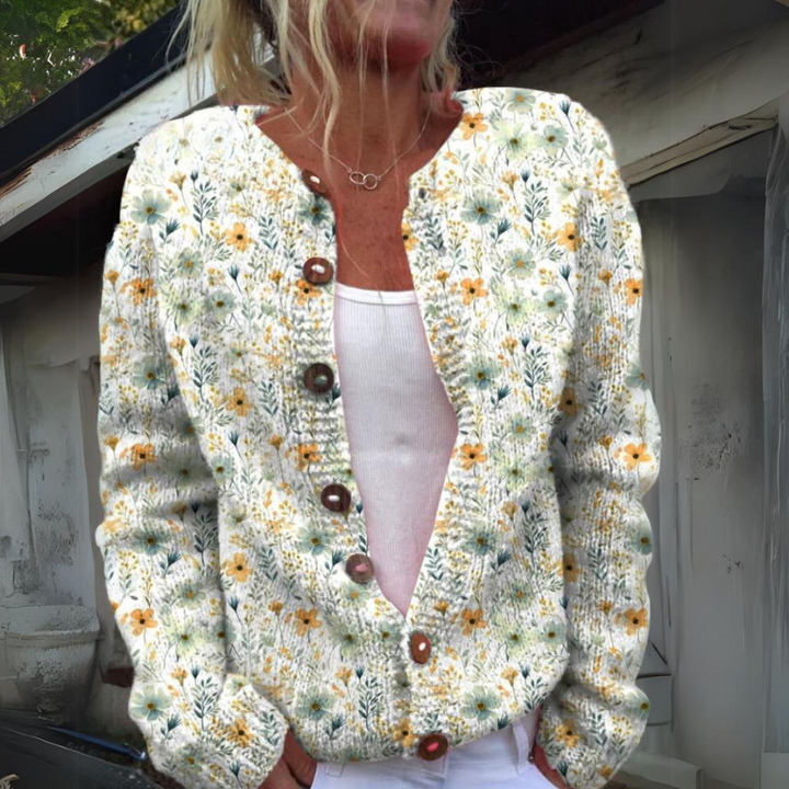 Leilani™ - Warmer Floral Strickcardigan