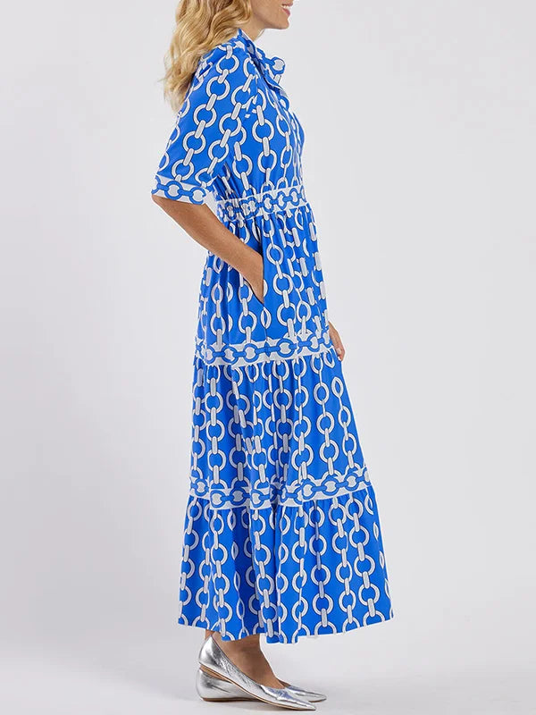 Juliette™ - Midi-Kleid mit Kettenmuster