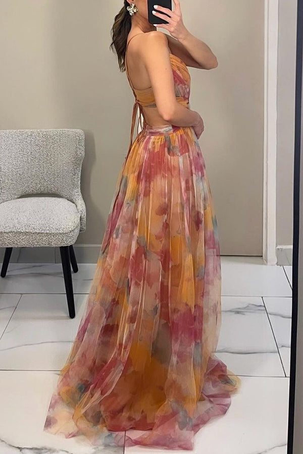 Valerie™ - Elegantes Florales Maxikleid