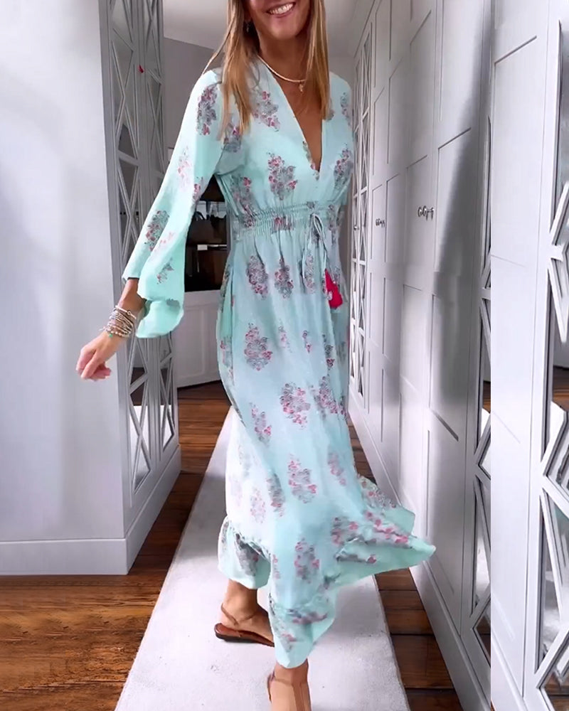 Celina™ - Elegantes Blumenkleid