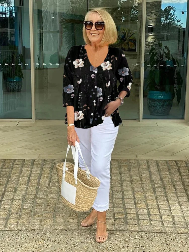 Romilly™ – Lässige Blumenbluse