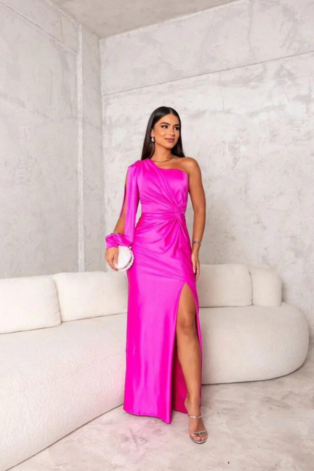 Alison - Elegantes Schlitz-Maxikleid