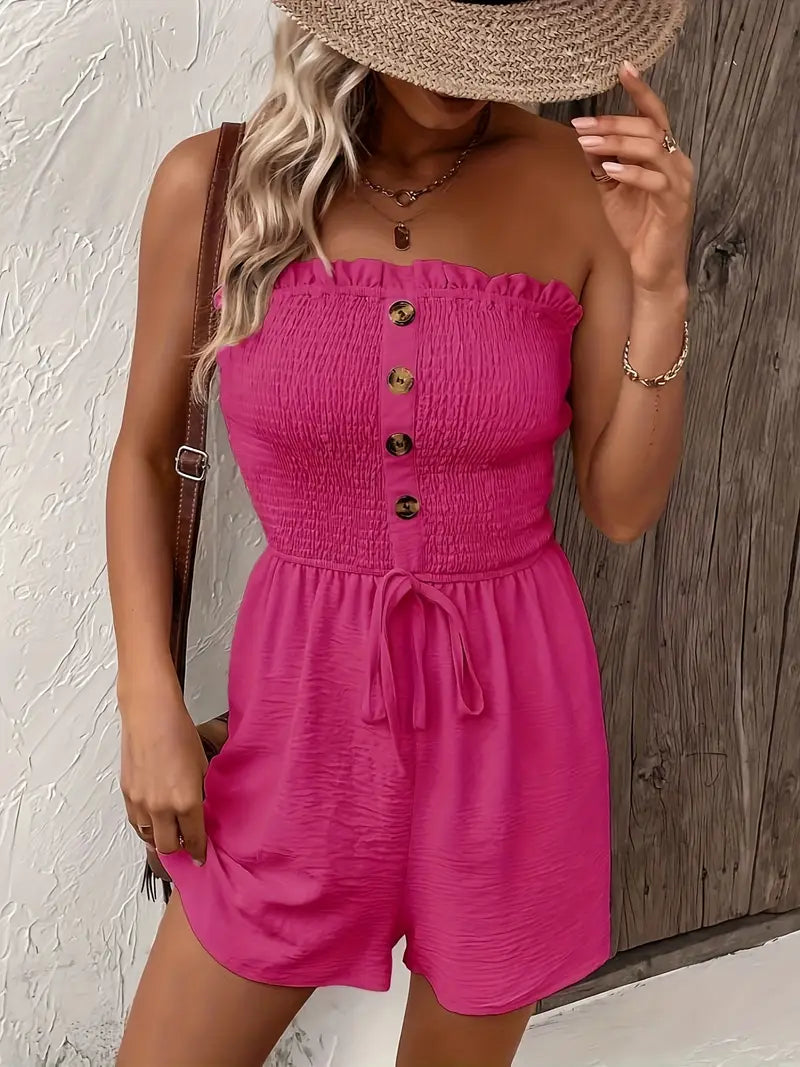 Tiana™ - Schicker Strapless Jumpsuit Shorts