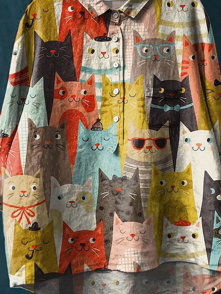 Sheila™ - Katzenkunst-Shirt