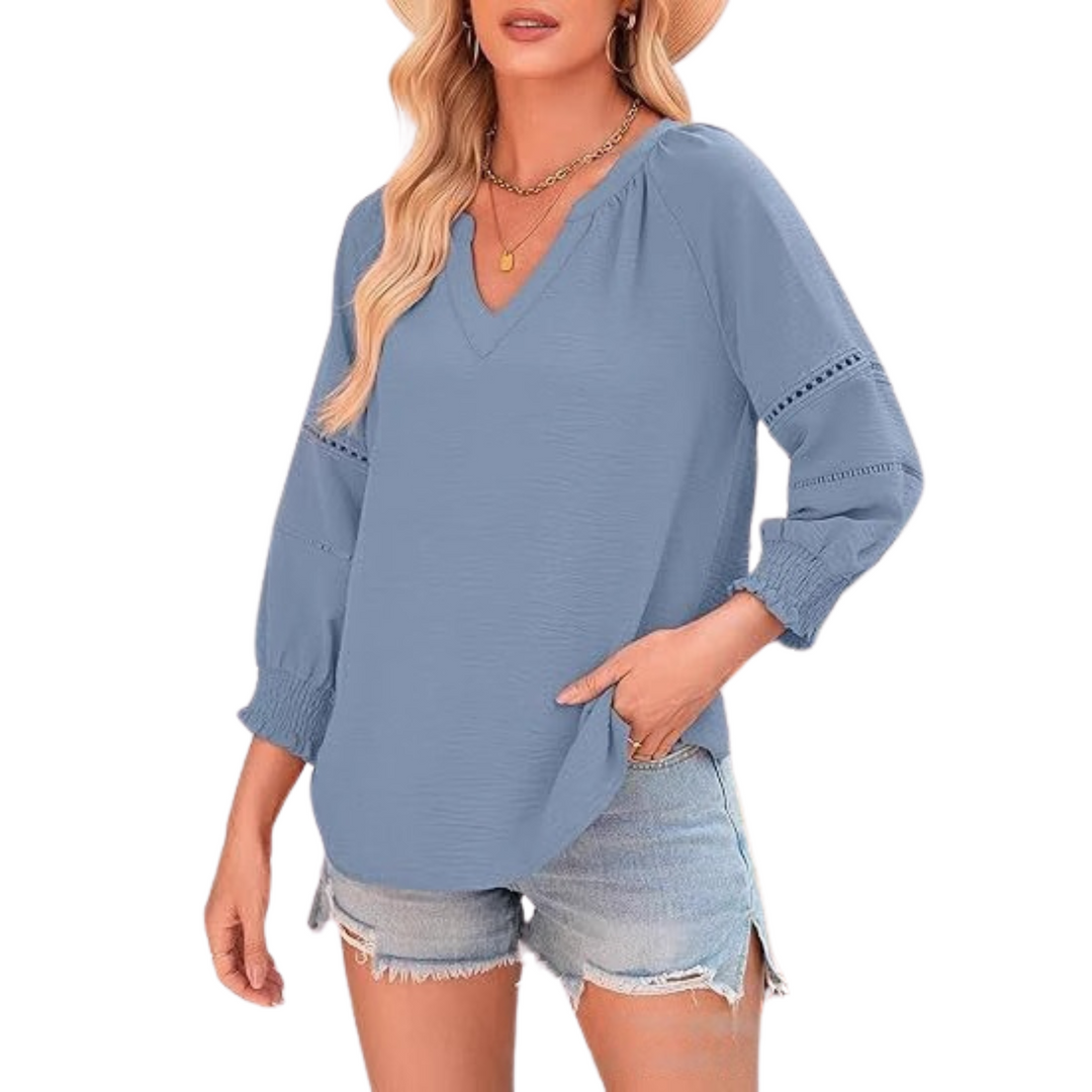 Gianna™ - Legere elegante Bluse mit Laternenärmeln für den Sommer