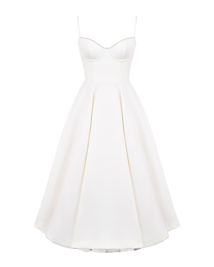 Ophira™ - Elegantes Korsett-Midi-Kleid