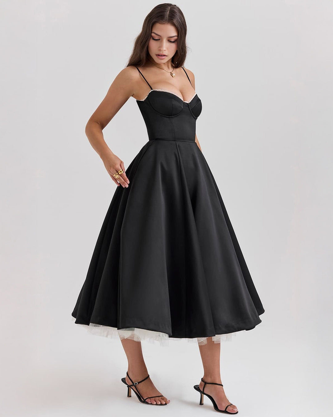 Ophira™ - Elegantes Korsett-Midi-Kleid